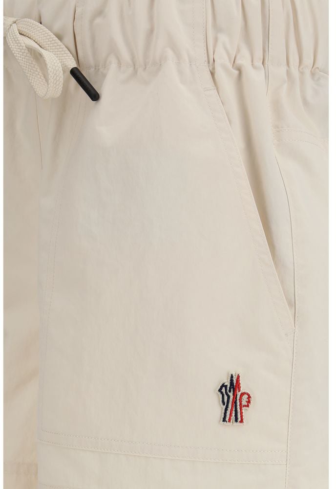 Moncler Moncler Grenoble Beige Polyester Bermuda Shorts Beige