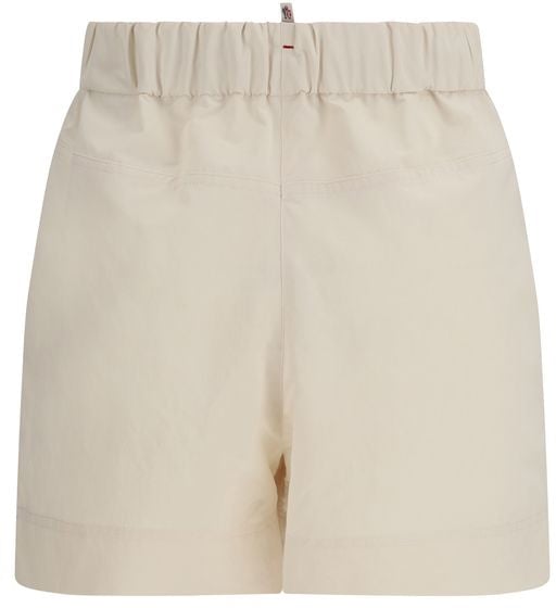 Moncler Moncler Grenoble Beige Polyester Bermuda Shorts Beige
