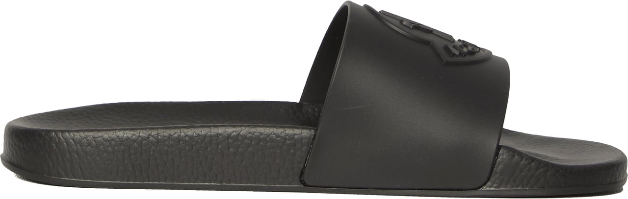 Moncler Basile rubber slides Zwart