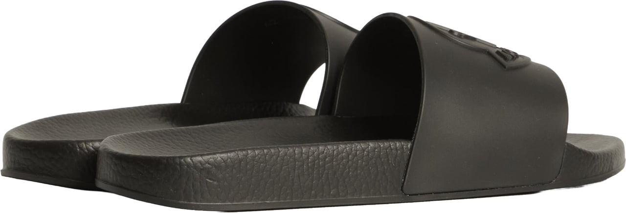 Moncler Basile rubber slides Zwart