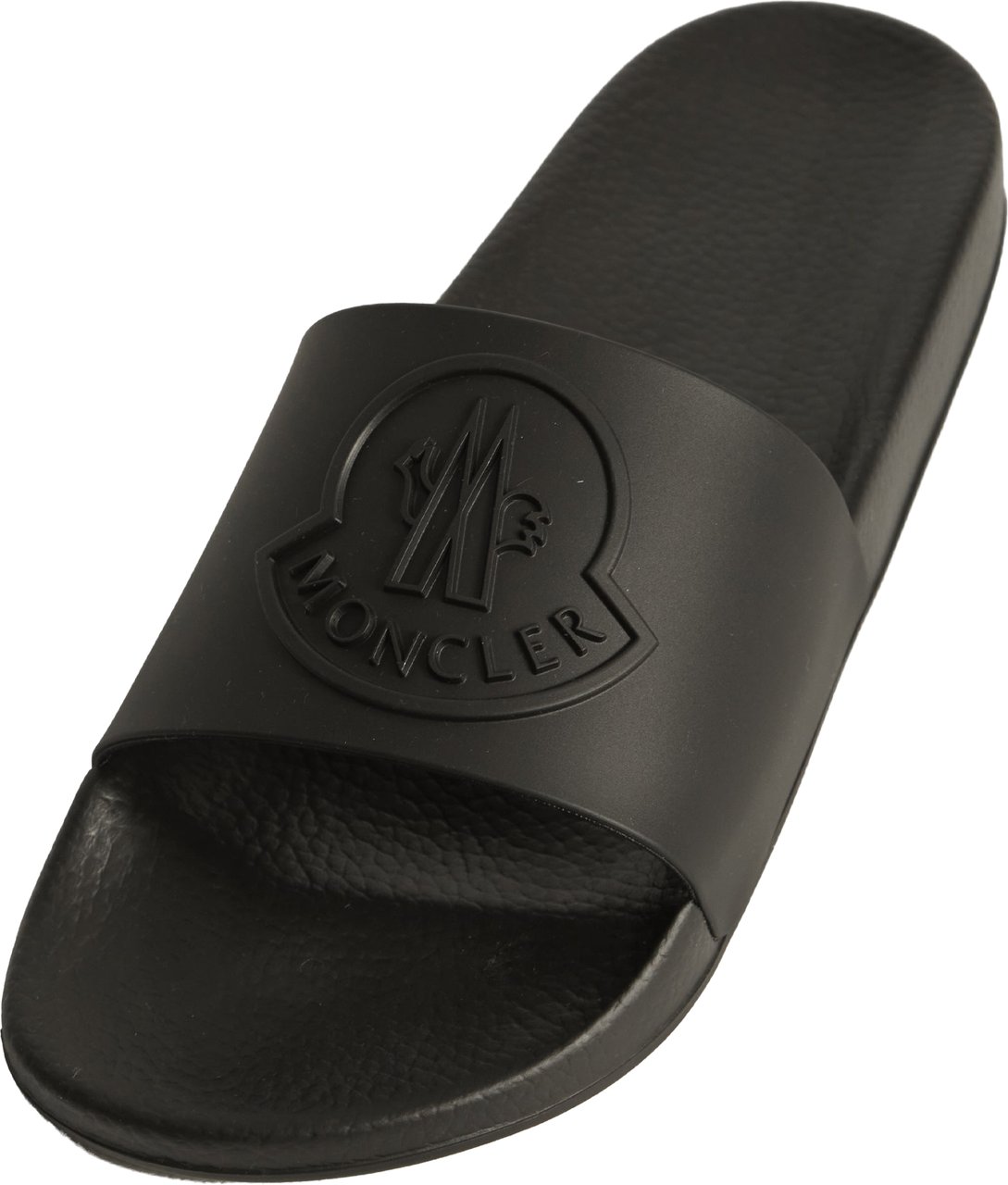 Moncler Basile rubber slides Zwart