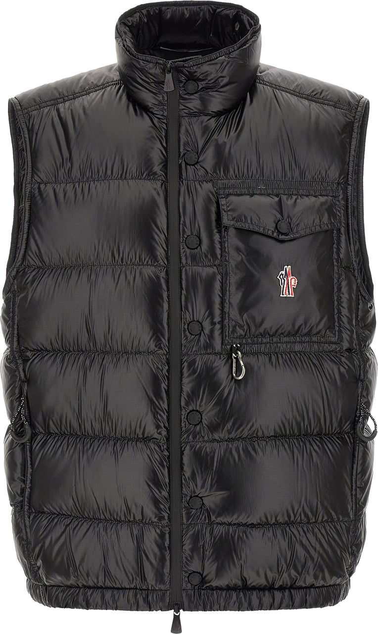 Moncler Grenoble Black Polyester Shell Jacket Zwart