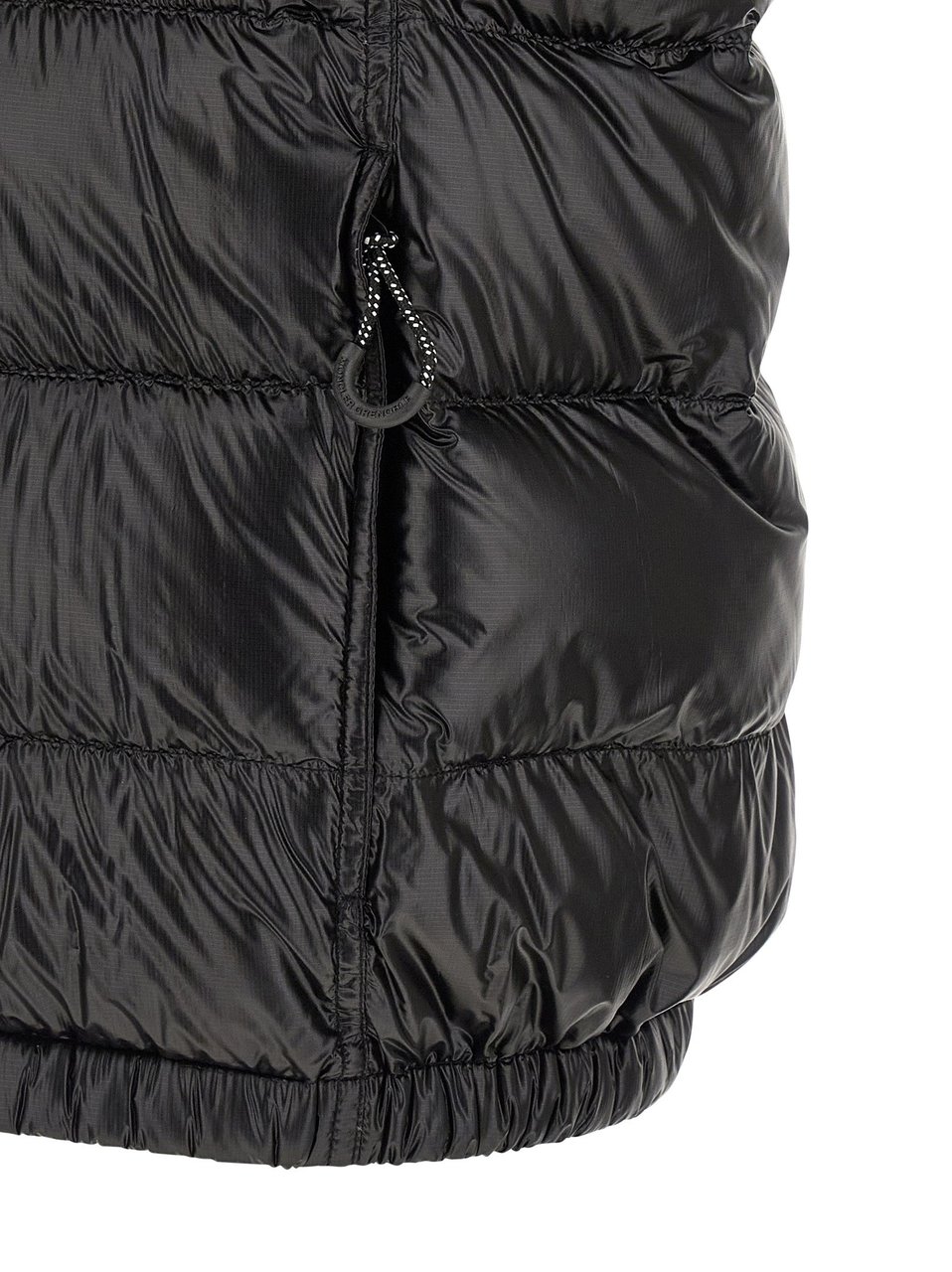 Moncler Grenoble Black Polyester Shell Jacket Zwart