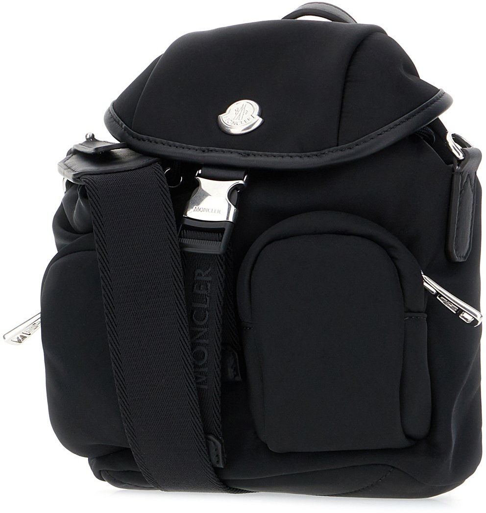 Moncler Moncler Black nylon mini Trick backpack Zwart