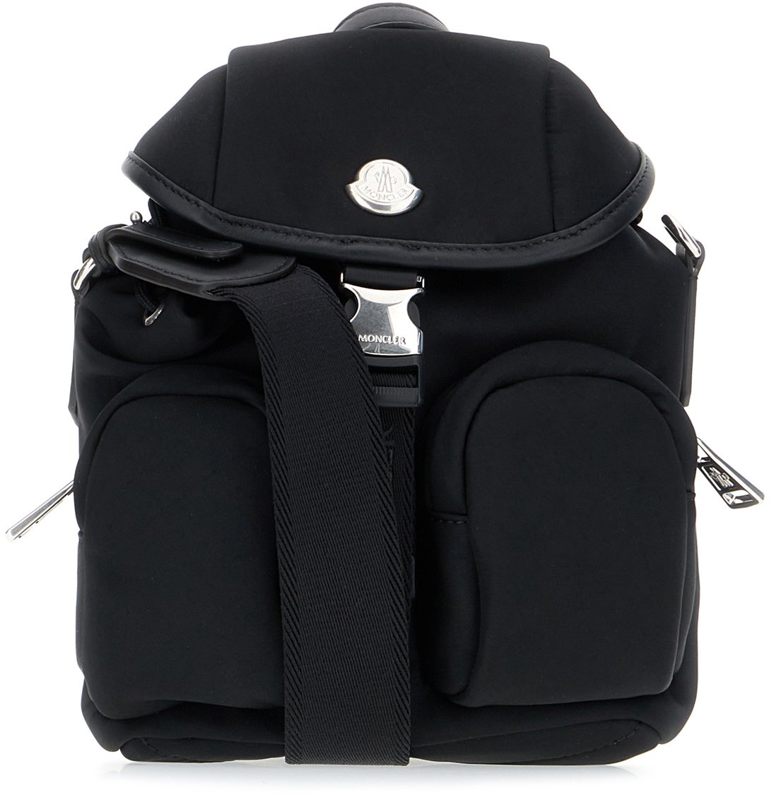 Moncler Moncler Black nylon mini Trick backpack Zwart