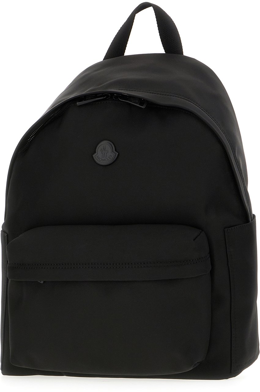 Moncler Moncler Black canvas New Perrick backpack Zwart