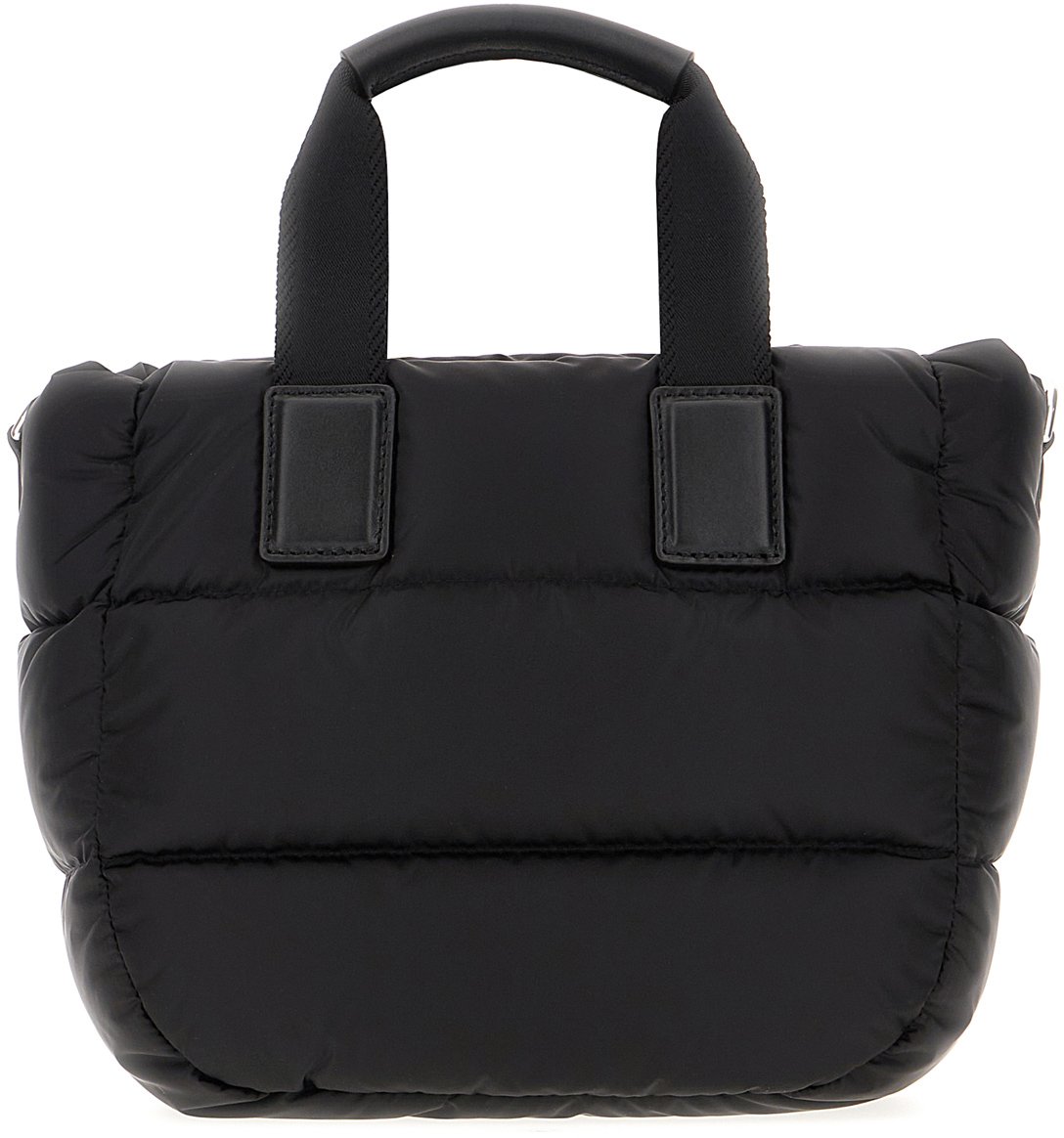 Moncler Moncler Black nylon mini Caradoc handbag Zwart