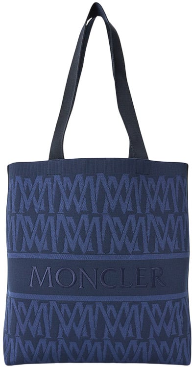 Moncler Tote Bag Knit Blauw