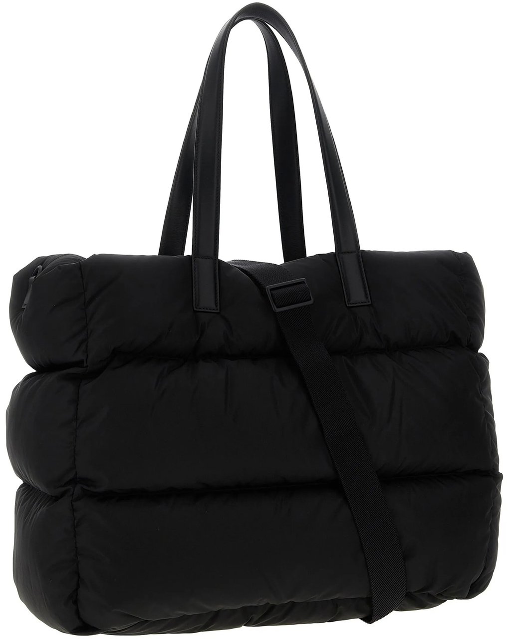 Moncler New Caradoc Large Padded Nylon Tote Zwart