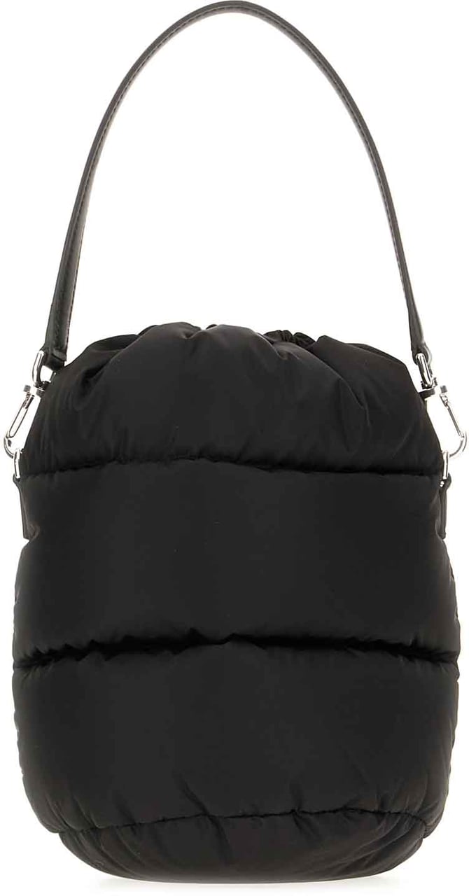 Moncler Moncler Black nylon Caradoc bucket bag Zwart