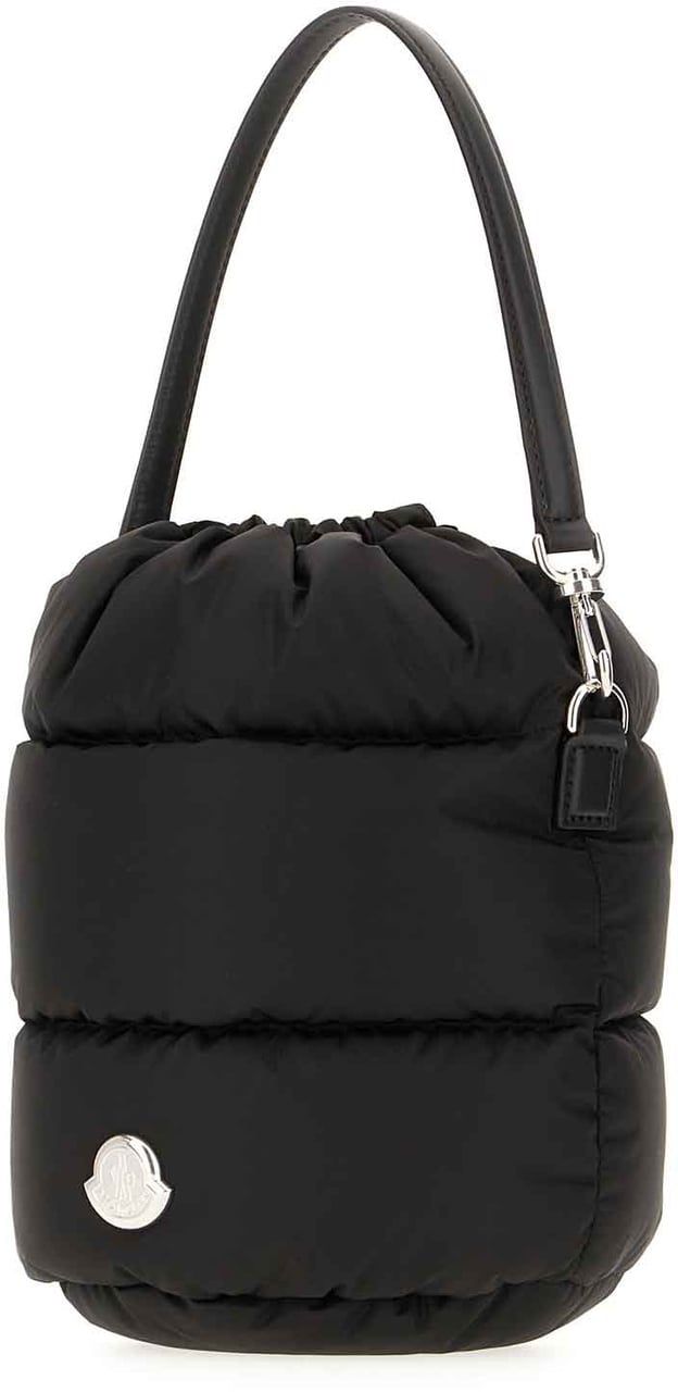 Moncler Moncler Black nylon Caradoc bucket bag Zwart