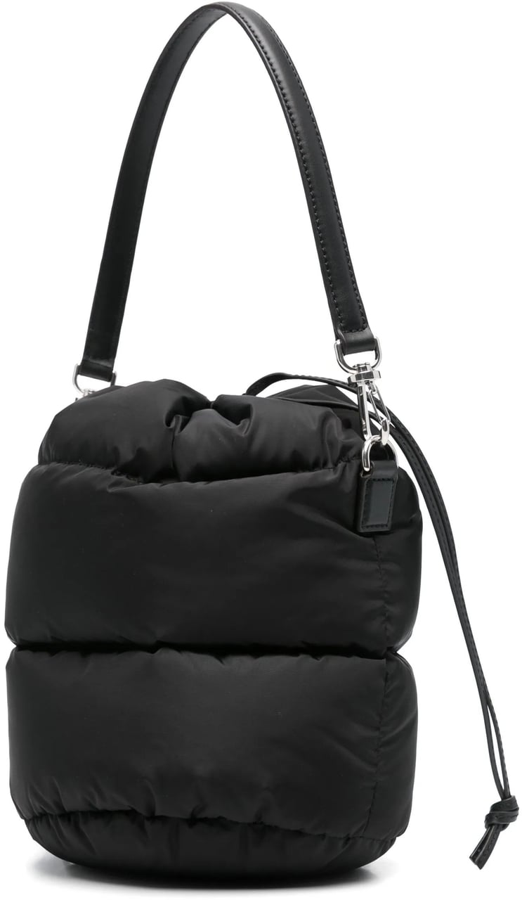 Moncler Black Caradoc Quilted Bucket Bag Zwart
