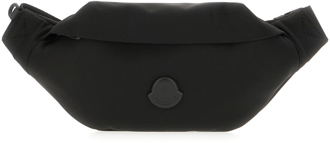 Moncler Moncler Black fabric small Durance belt bag Zwart