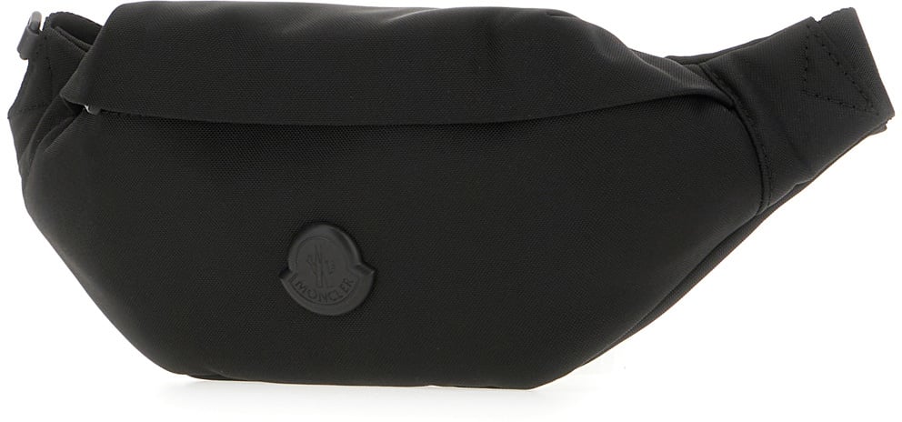 Moncler Moncler Black fabric small Durance belt bag Zwart