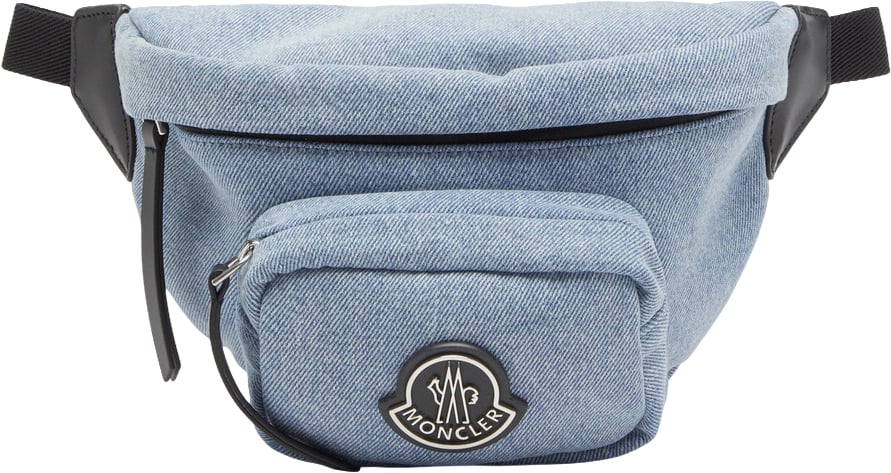 Moncler Borsello in Denim Blauw
