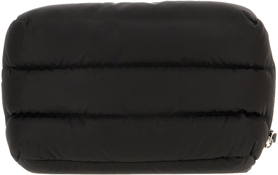 Moncler Moncler Black nylon beauty-case Zwart