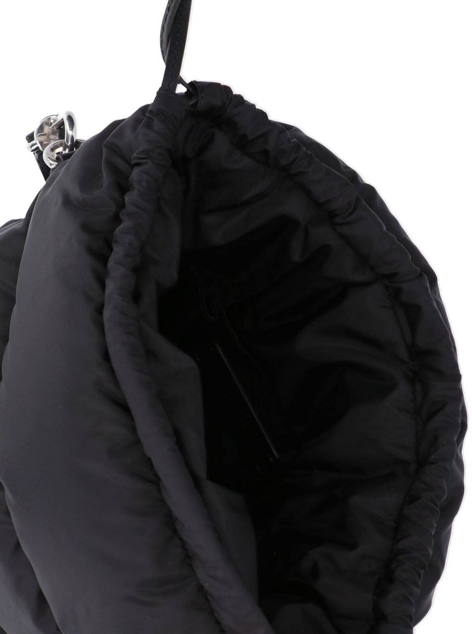 Moncler Black Caradoc Quilted Nylon Bucket Bag Zwart