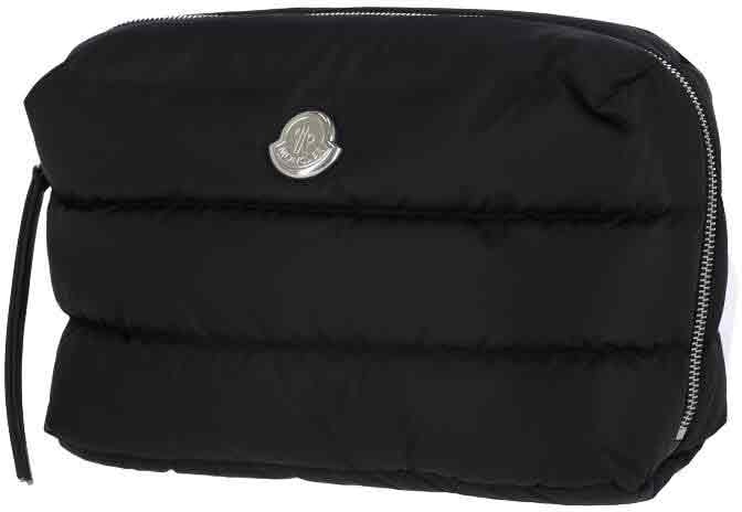 Moncler Black Caradoc Quilted Padded Pouch Zwart