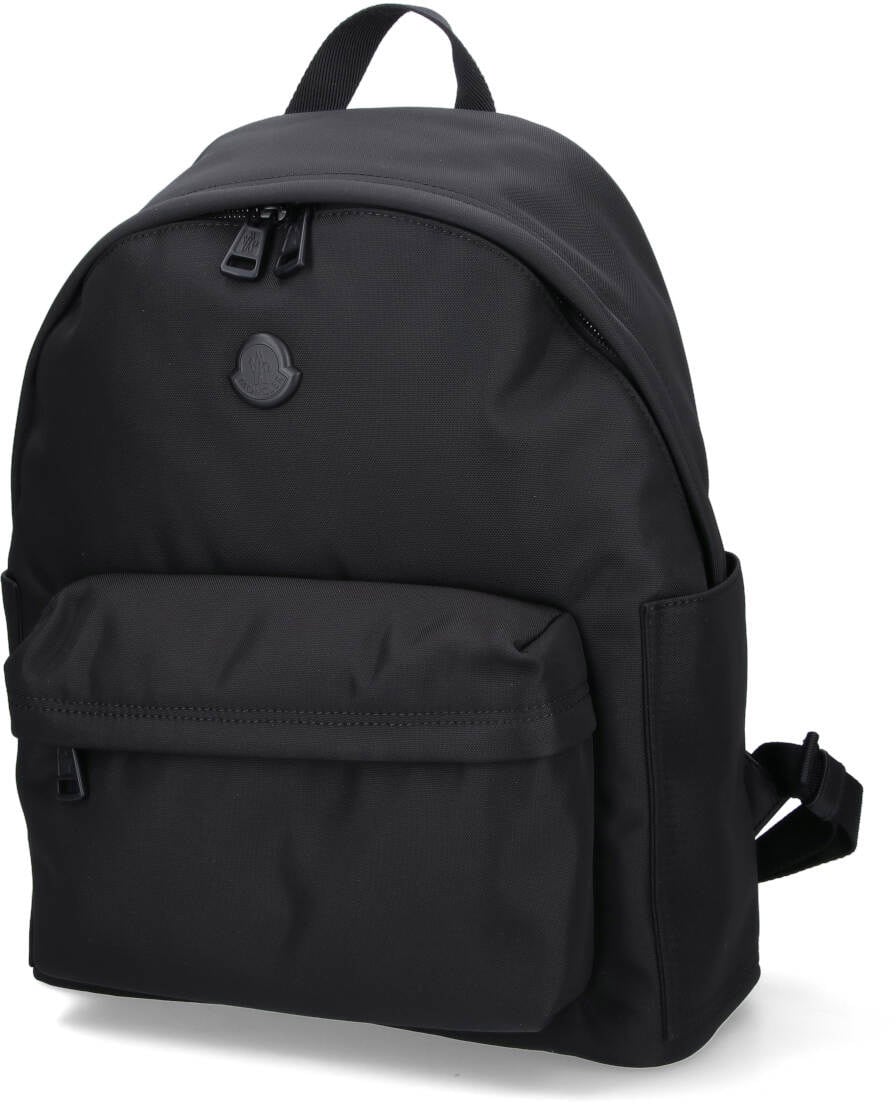 Moncler Black New Pierrick Nylon Backpack Zwart