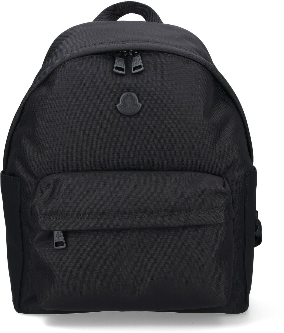 Moncler Black New Pierrick Nylon Backpack Zwart