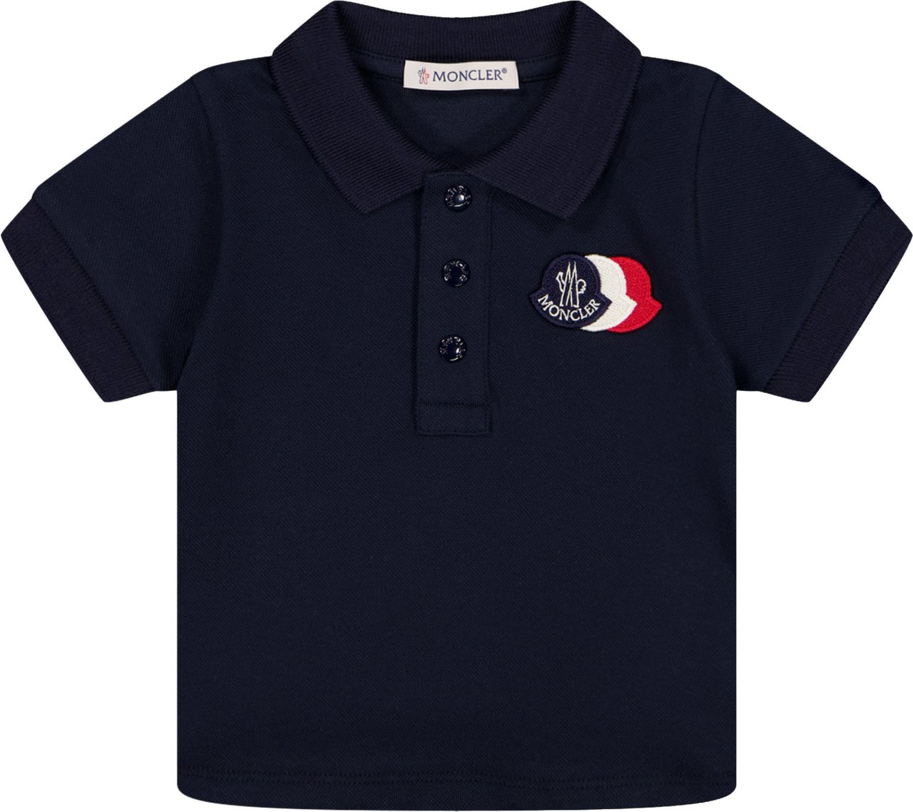 Moncler Baby Jongens Polo In Navy Blauw