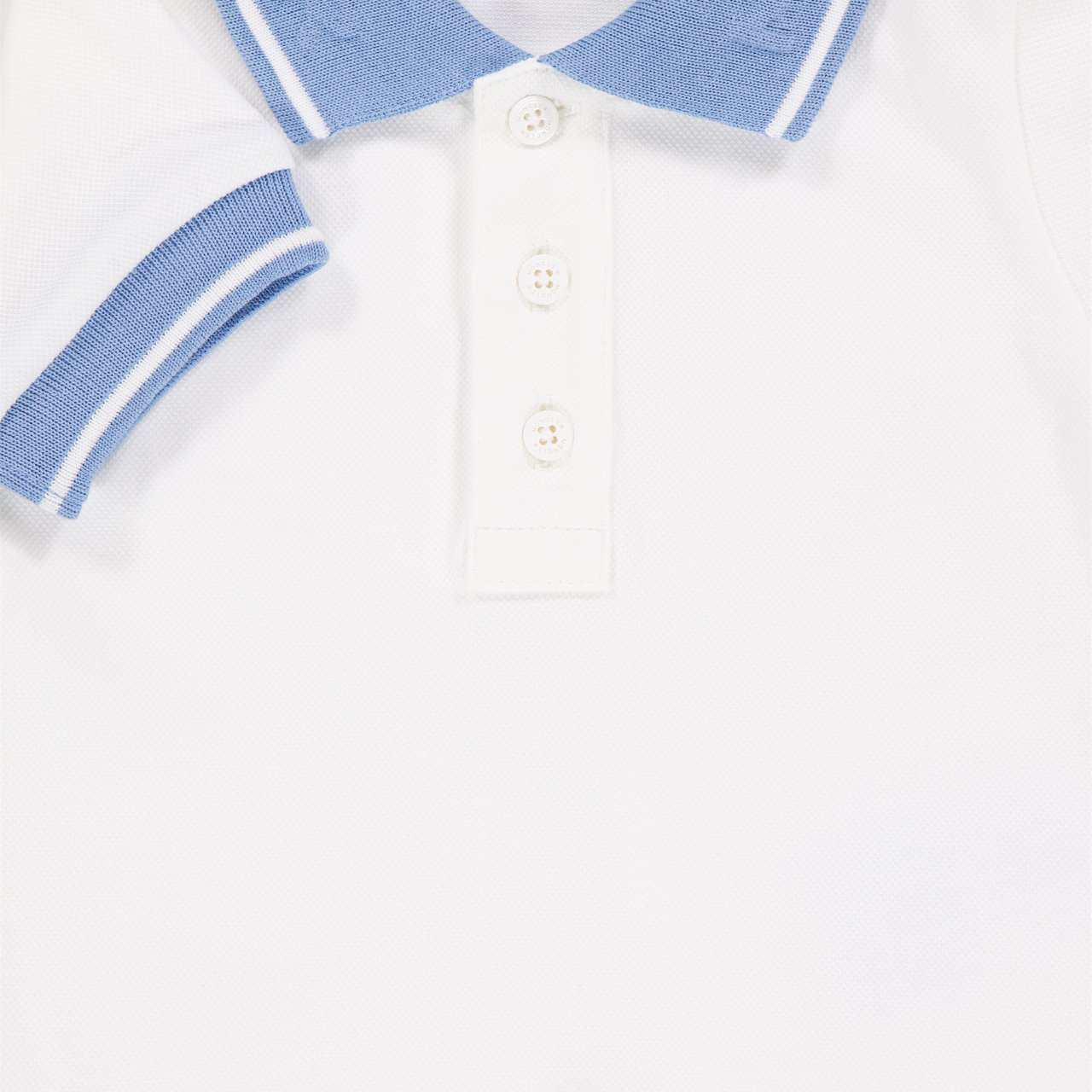 Moncler Baby Jongens Polo In Wit Wit