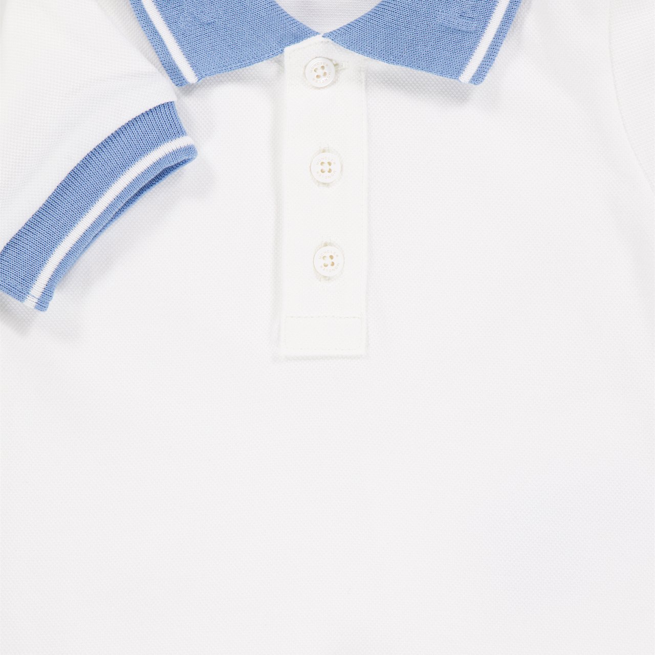 Moncler Moncler Baby Jongens Polo In Wit Wit