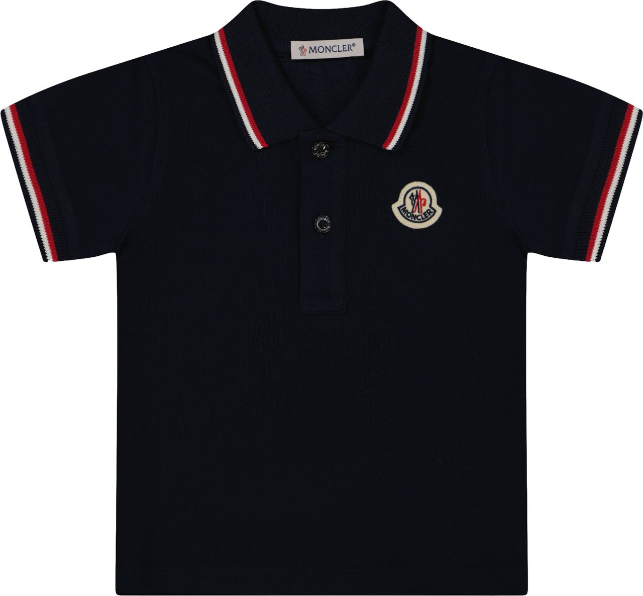 Moncler Baby Jongens Polo In Navy Blauw