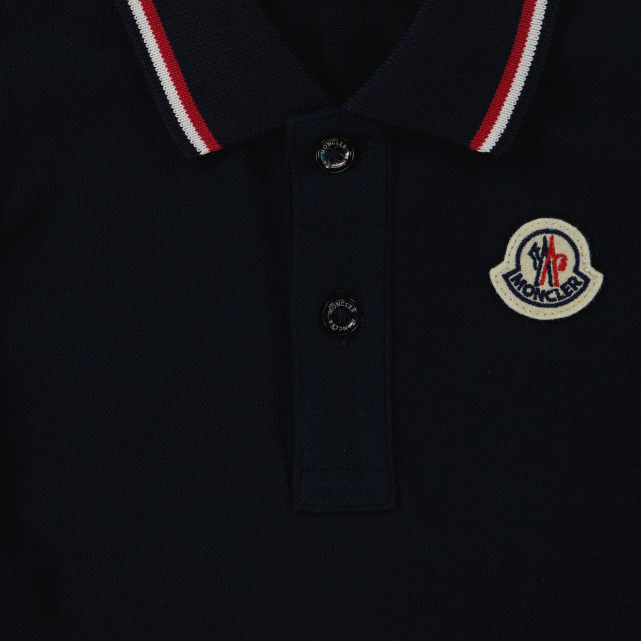 Moncler Moncler Baby Jongens Polo In Navy Blauw