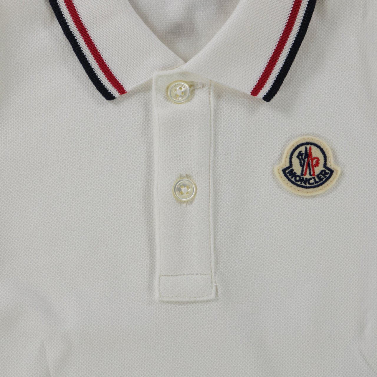 Moncler Baby Jongens Polo In Wit Wit