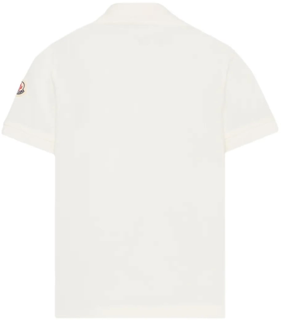 Moncler Kinder Jongens Polo In Wit Wit