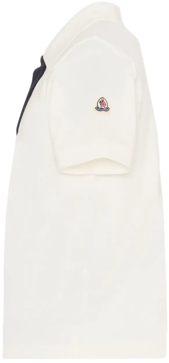 Moncler Kinder Jongens Polo In Wit Wit