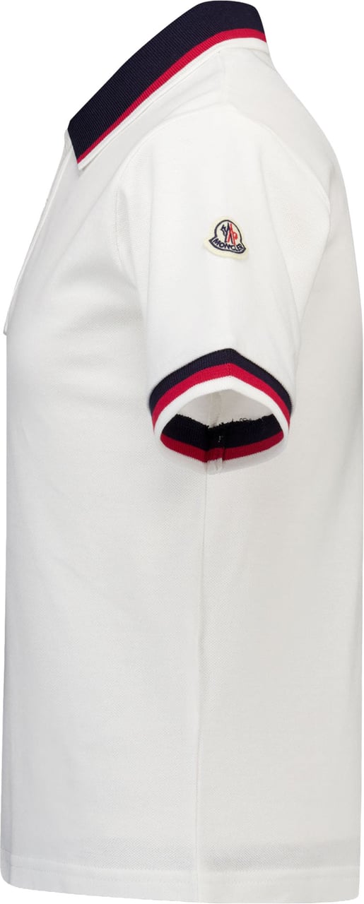 Moncler Kinder Jongens Polo In Wit Wit