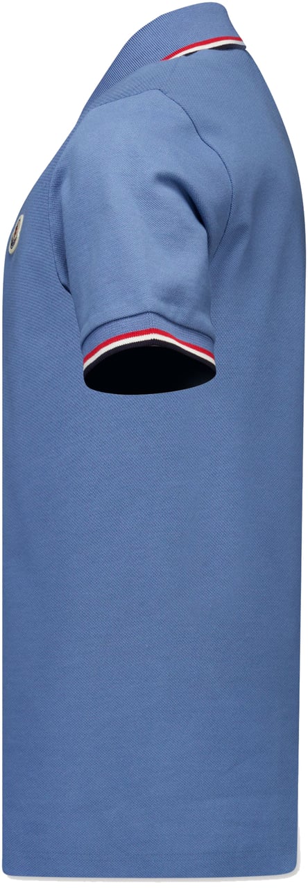 Moncler Moncler Kinder Jongens Polo In Licht Blauw Blauw