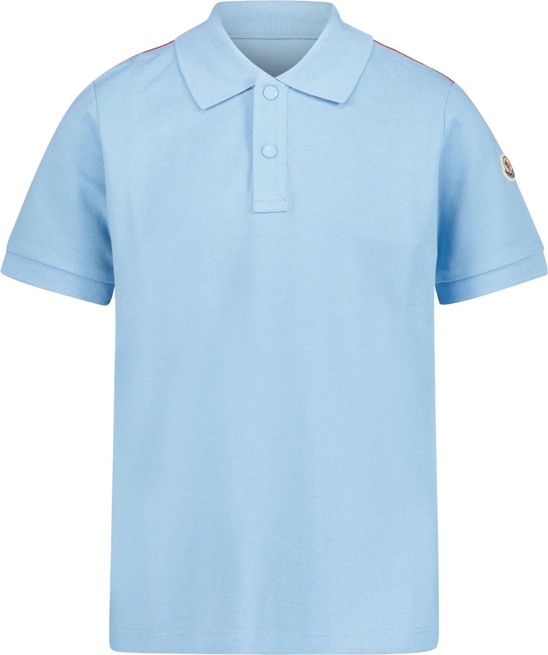 Moncler Moncler Kinder Jongens Polo In Licht Blauw Blauw