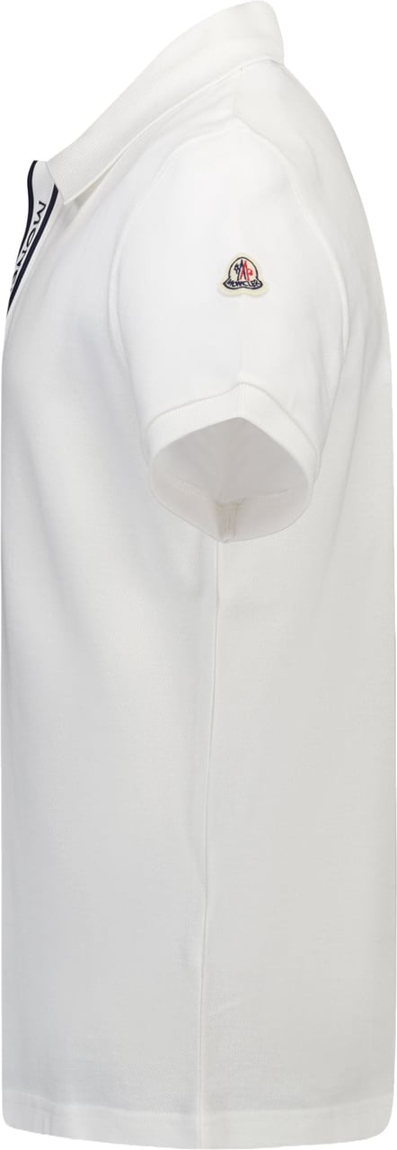 Moncler Kinder Jongens Polo In Wit Wit