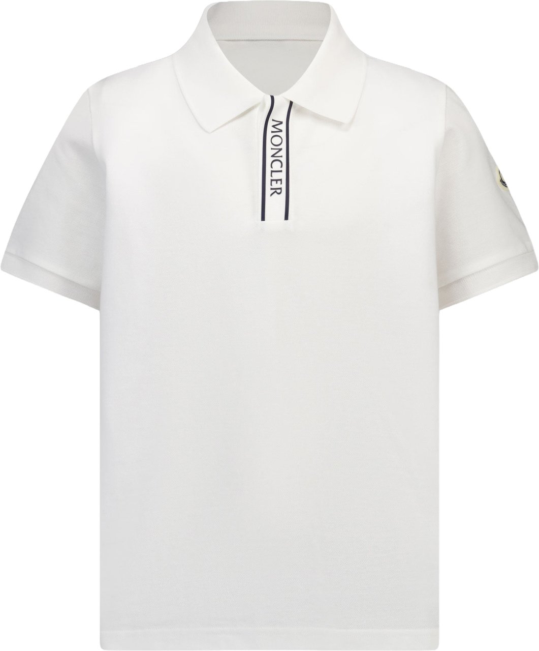 Moncler Kinder Jongens Polo In Wit Wit