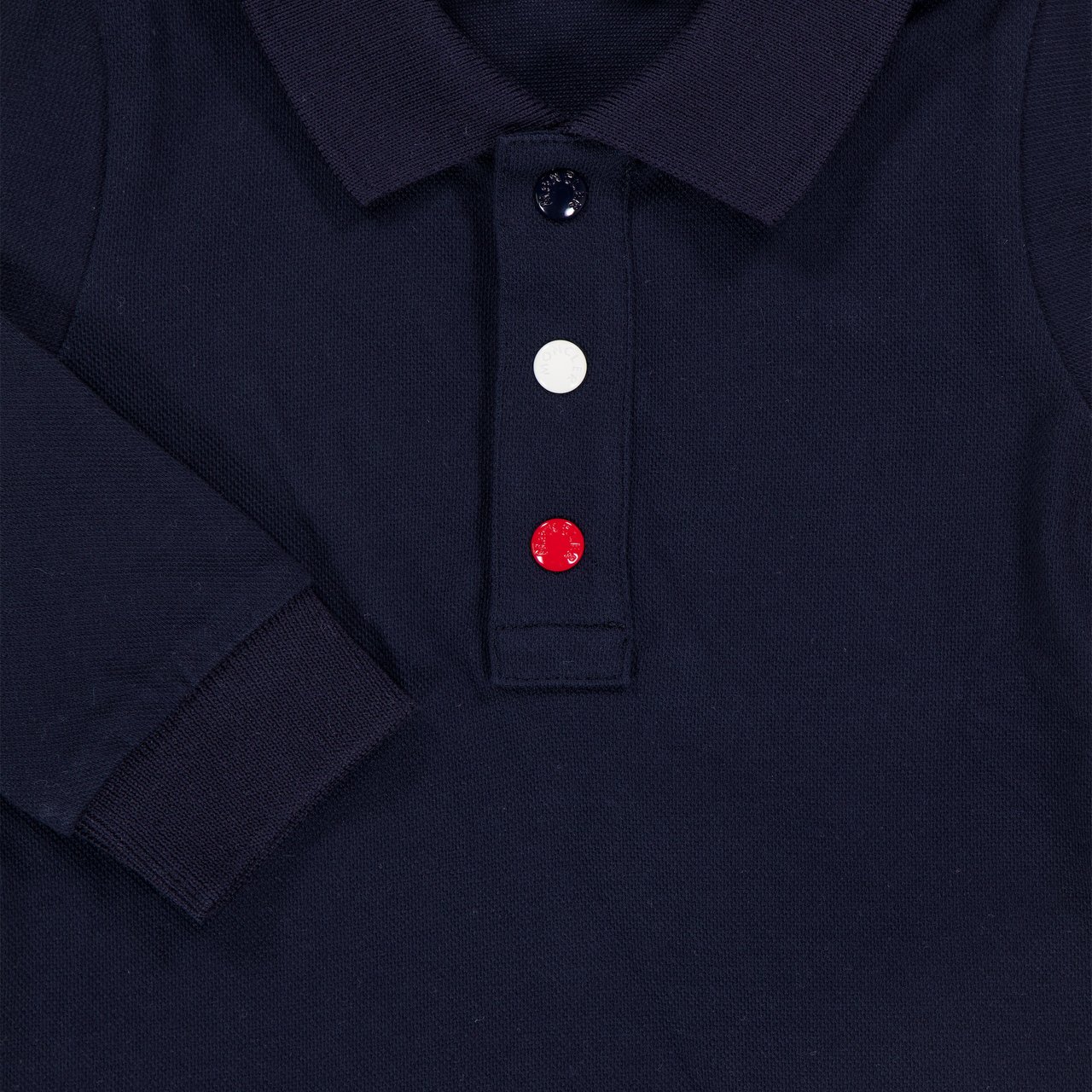 Moncler Moncler Baby Jongens Polo In Navy Blauw