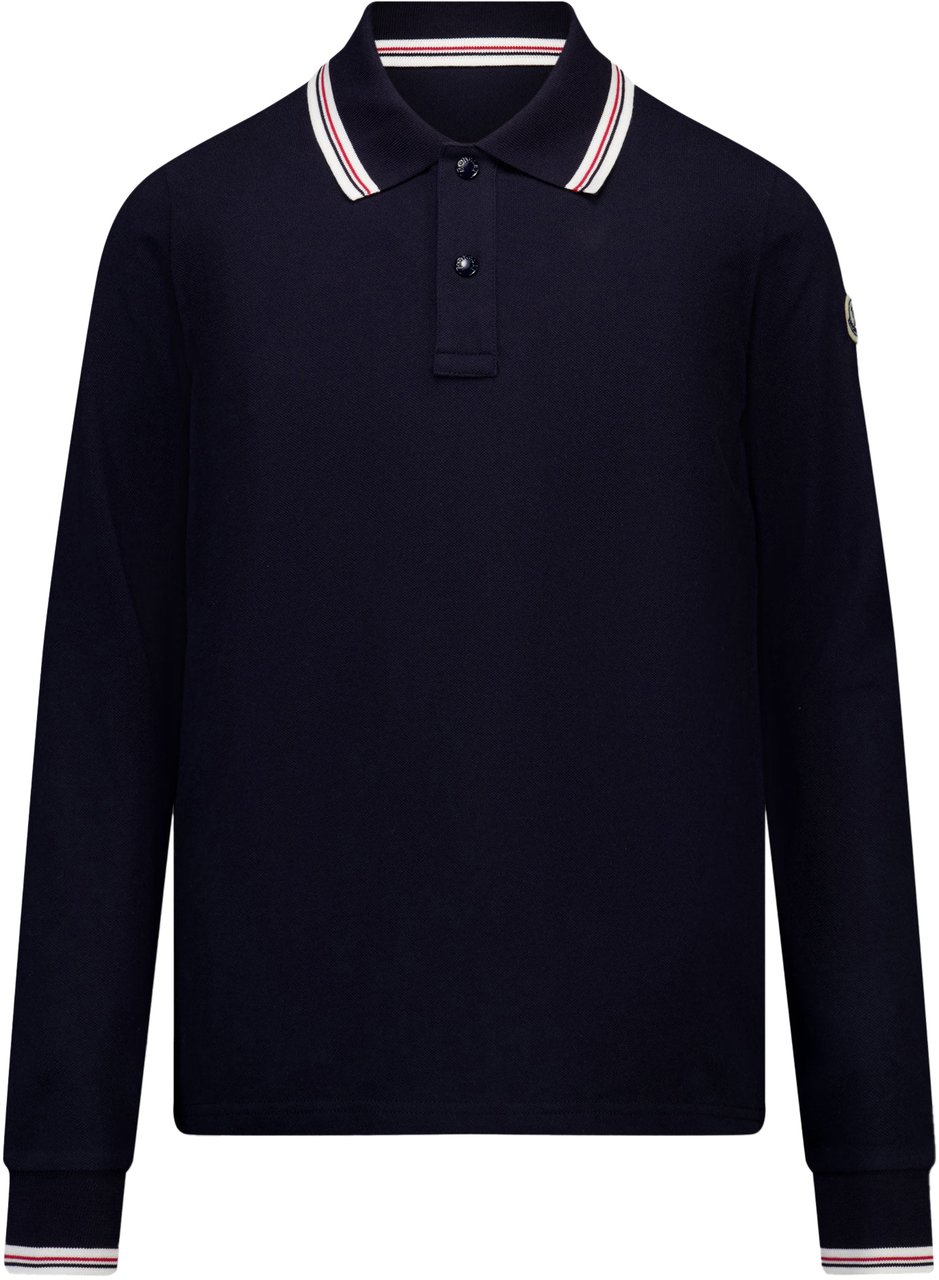 Moncler Moncler Kinder Jongens Polo In Navy Blauw