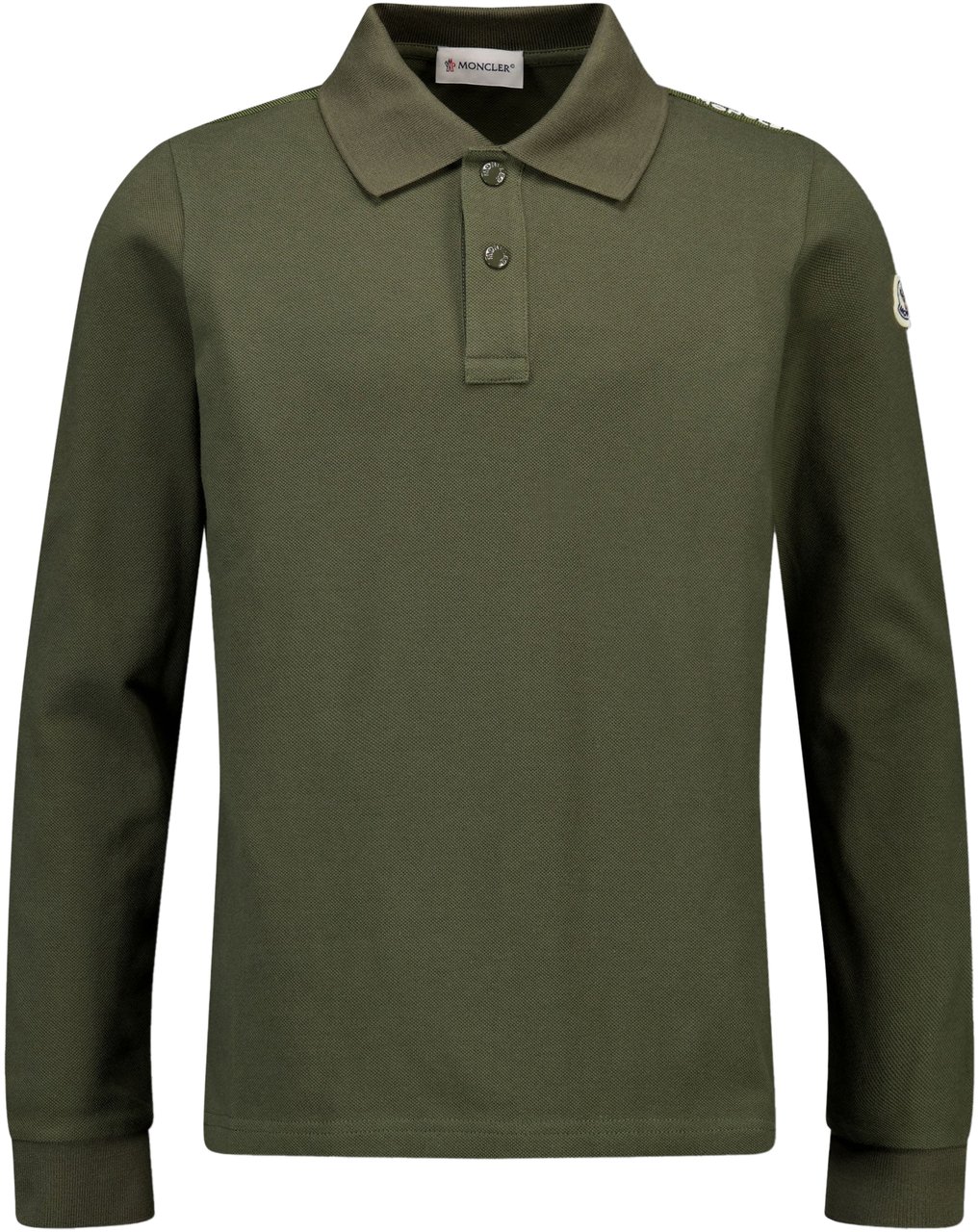 Moncler Moncler Kinder Jongens Polo In Donker Groen Groen