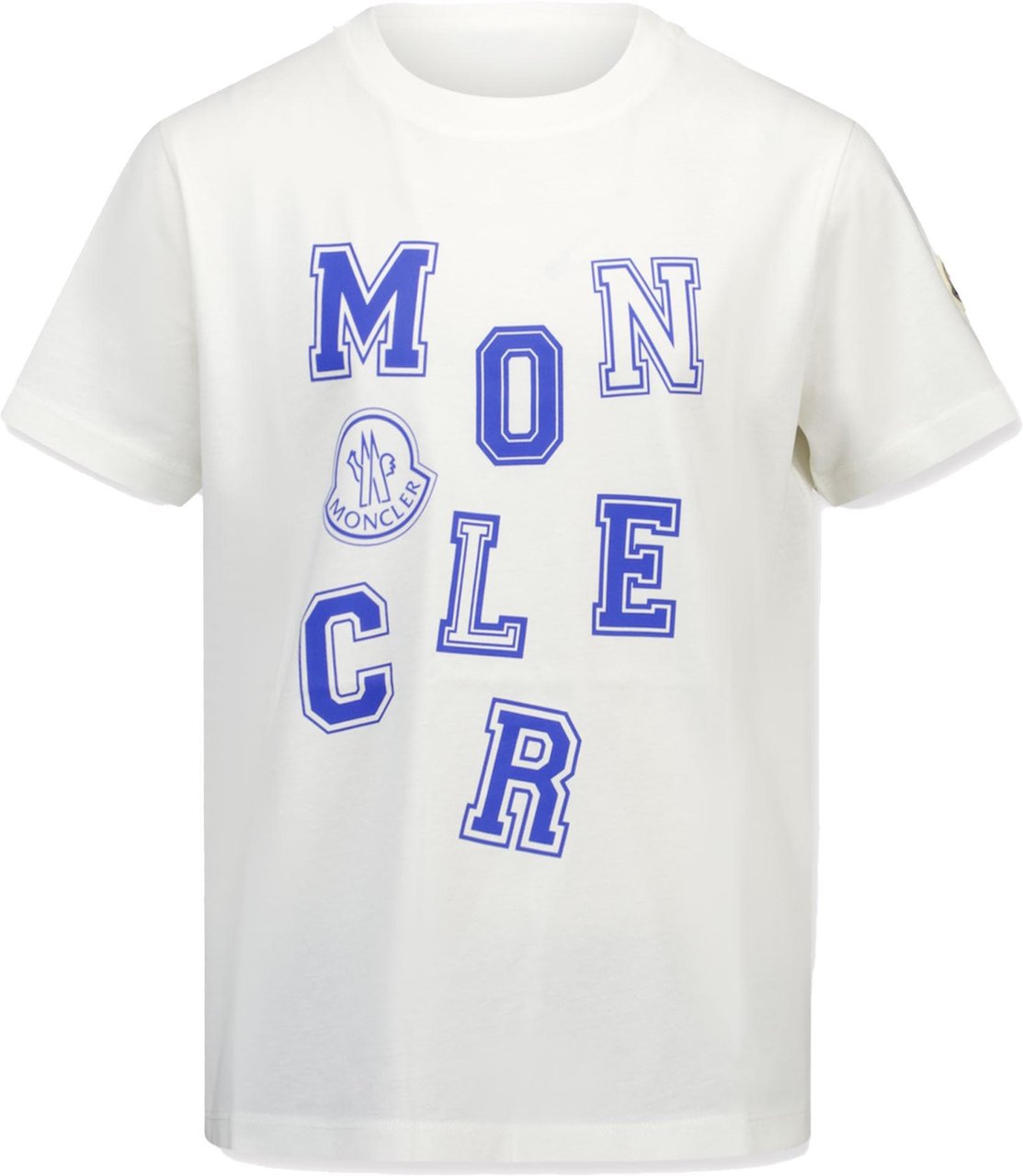 Moncler Moncler Kinder Jongens T-Shirt In Wit Wit