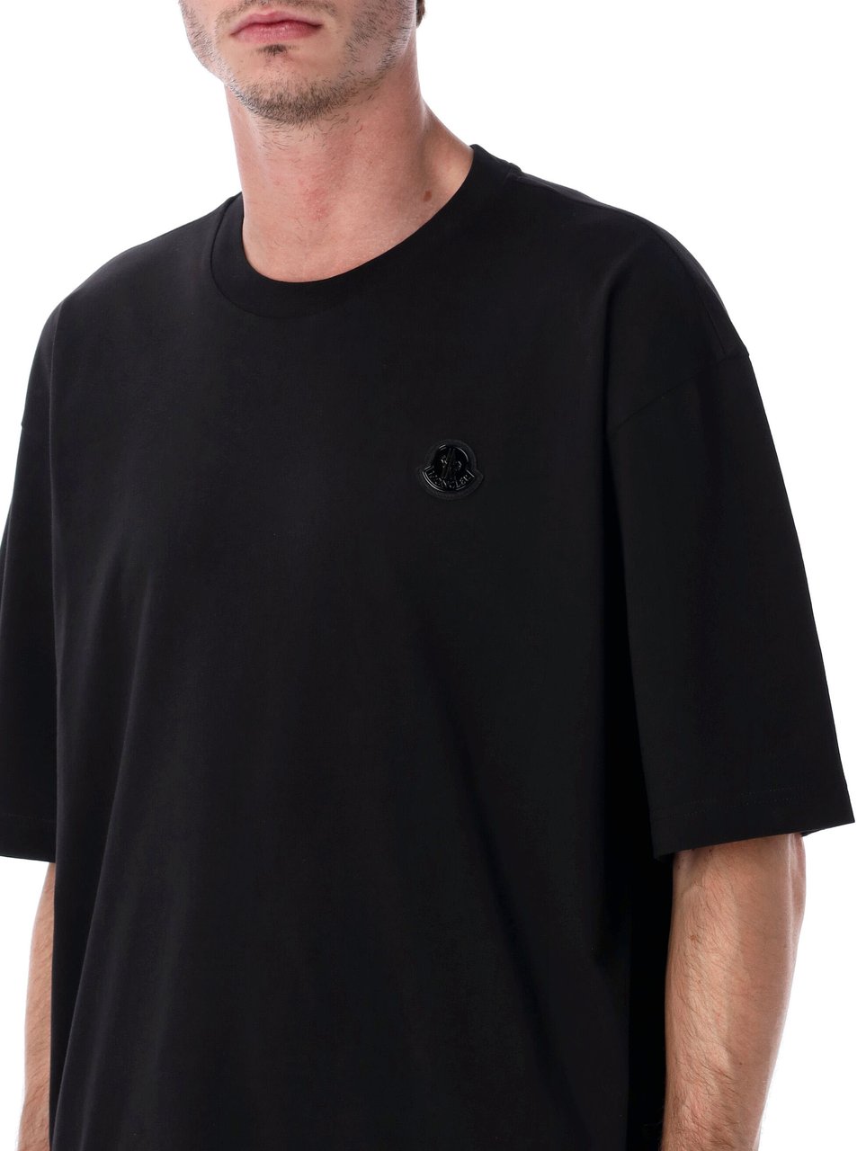 Moncler Ss T-Shirt Nero Zwart