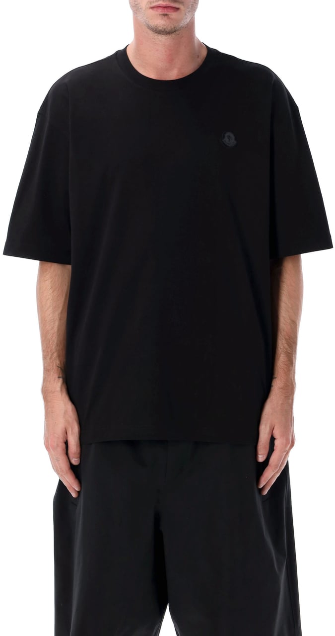Moncler Ss T-Shirt Nero Zwart