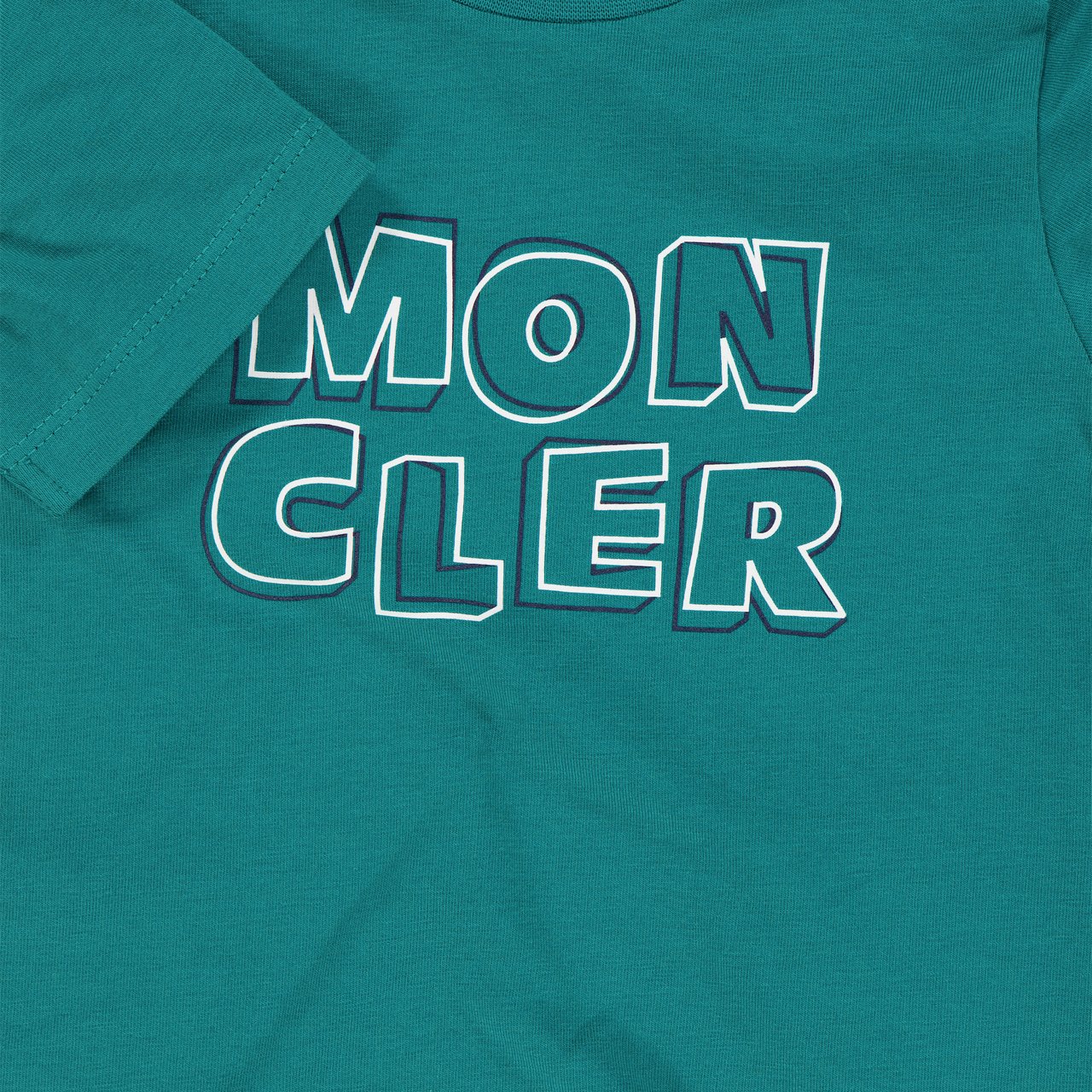 Moncler Moncler Baby Jongens T-Shirt In Groen Groen