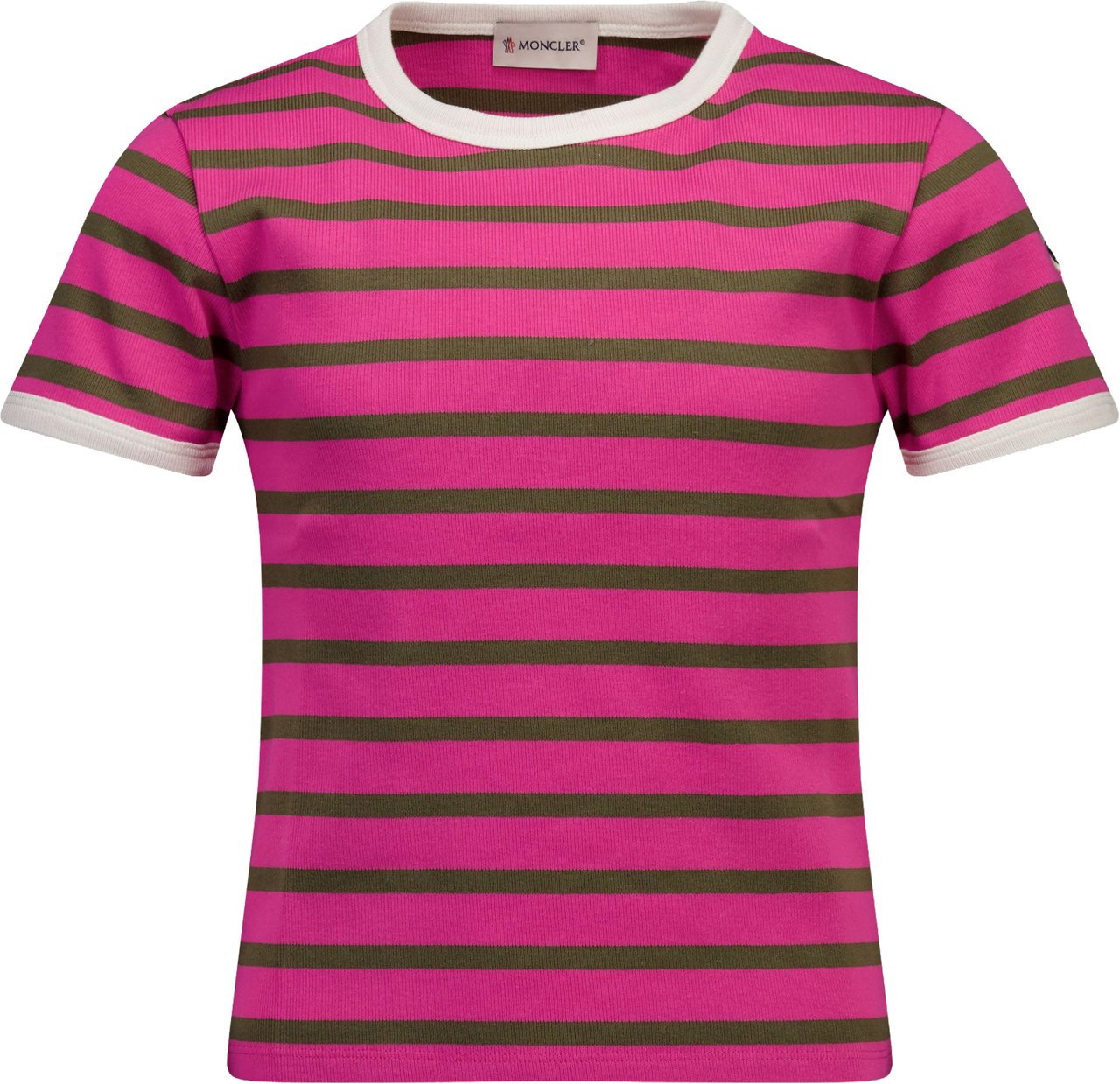 Moncler Kinder Meisjes T-Shirt In Fuchsia Roze