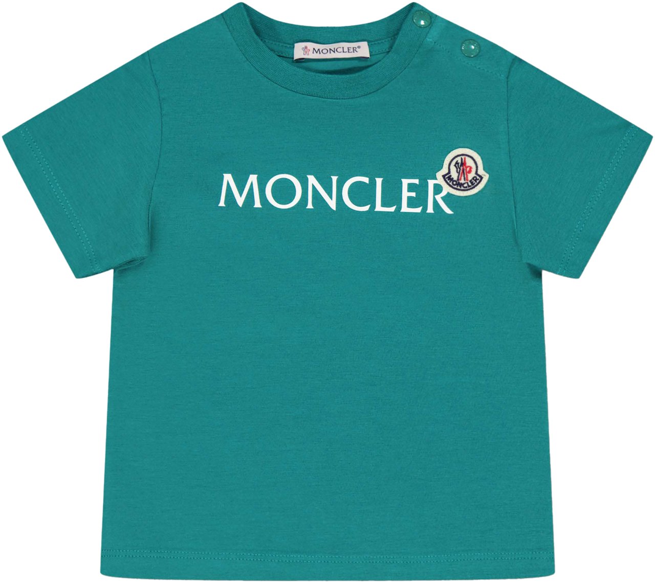 Moncler Moncler Baby Jongens T-Shirt In Groen Groen