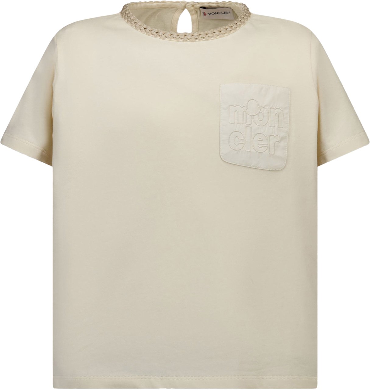 Moncler Moncler Kinder Meisjes T-Shirt In Off White Wit