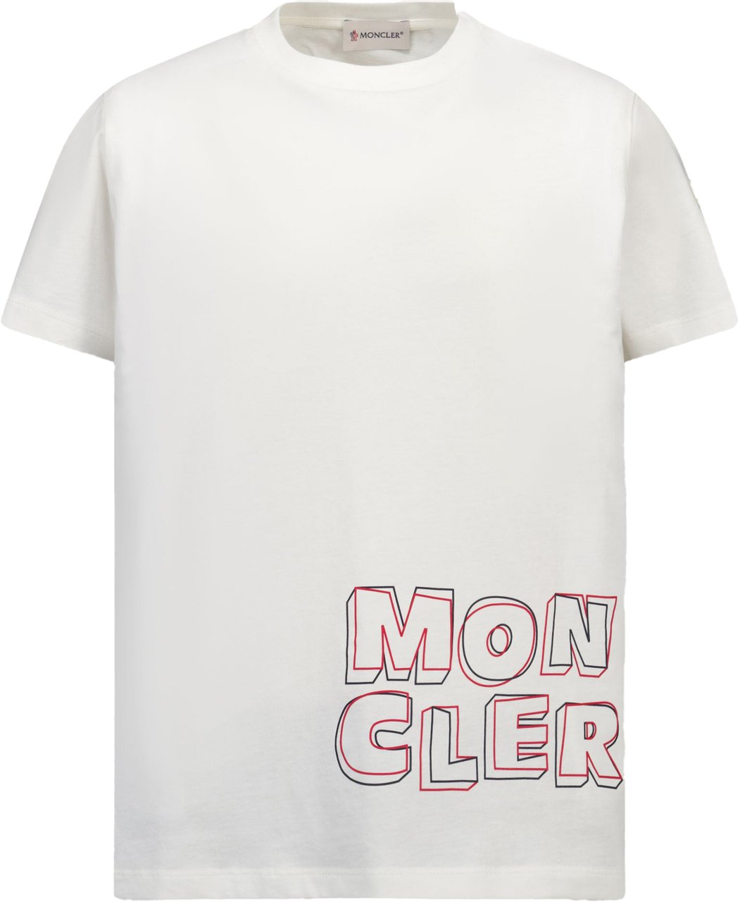 Moncler Moncler Kinder Jongens T-Shirt In Wit Wit