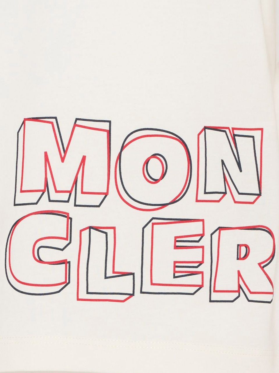Moncler Kinder Jongens T-Shirt In Wit Wit