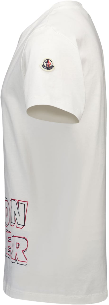 Moncler Moncler Kinder Jongens T-Shirt In Wit Wit